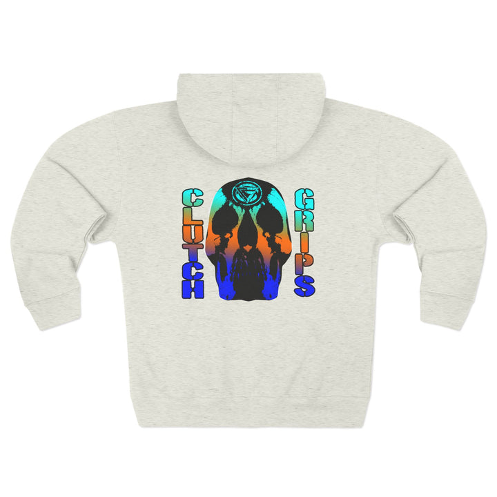 CG SKULLATOR BLUE ORANGE AQUA /WORLD DOMINATION ZIP UP