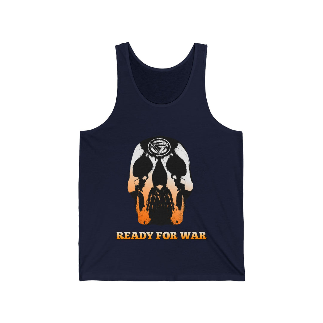 SKULLATOR TANK ORANGE TO WHITE FADE /READY FOR WAR