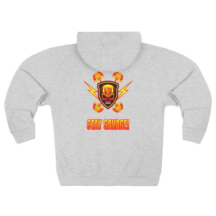 CG DBL SKULL BELL RED GOLD/STAY SAVAGE ZIP UP