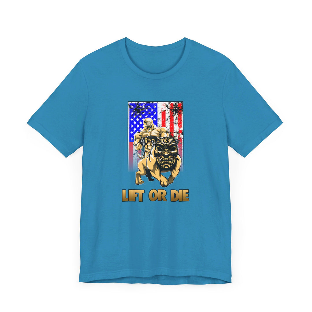 ANGRY DOG SAND AMERICAN FLAG/LIFT OR DIE
