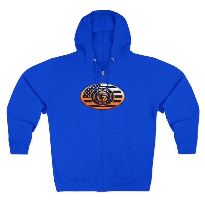 MAC VS SNAKE ORANGE WHITE FADE /READY FOR WAR ZIP UP