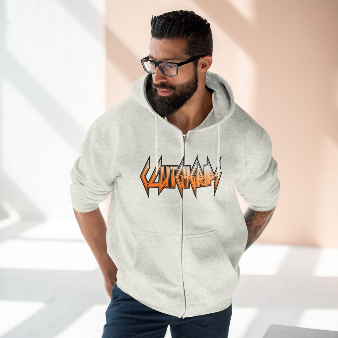 SAMURAI MAC  ORANGE WHITE /LIFT HARDER ZIP UP
