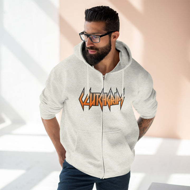 SAMURAI MAC  ORANGE WHITE /LIFT HARDER ZIP UP