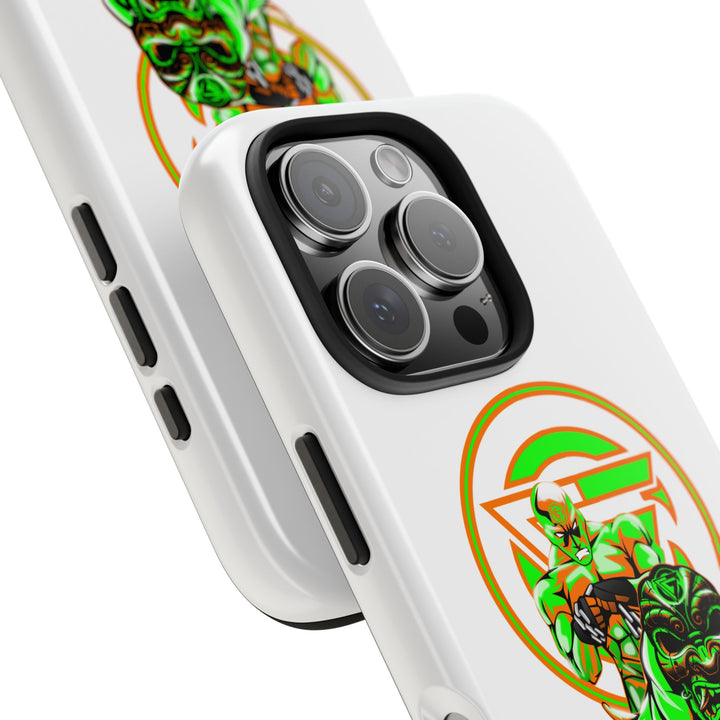 ANGRY DOG ORANGE GREEN PHONE CASE /LIFT OR DIE