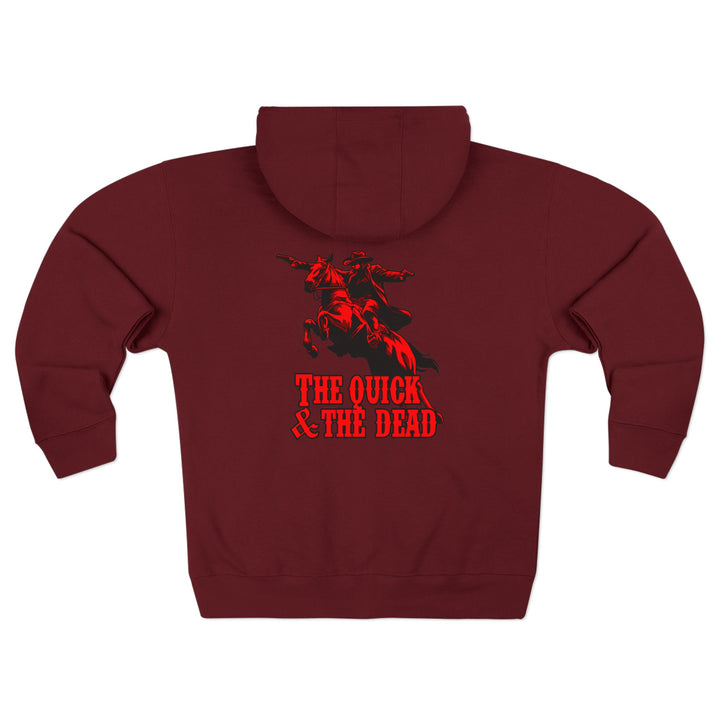 CG OUTLAW RED BLACK /THE QUIK & THE DEAD ZIP UP