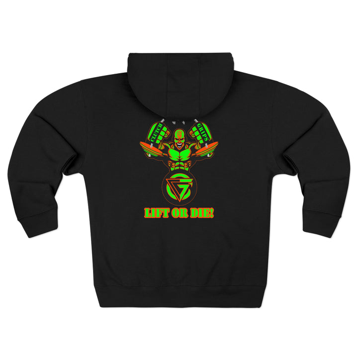 MAC SNAP GREEN ORANGE /LIFT OR DIE ZIP UP