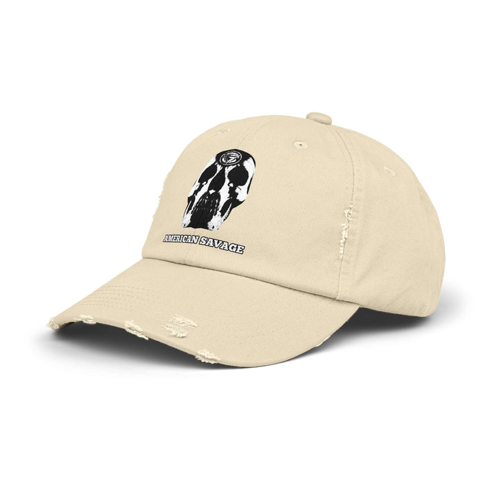 CG SKULL WHITE /AMERICAN SAVAGE CAP