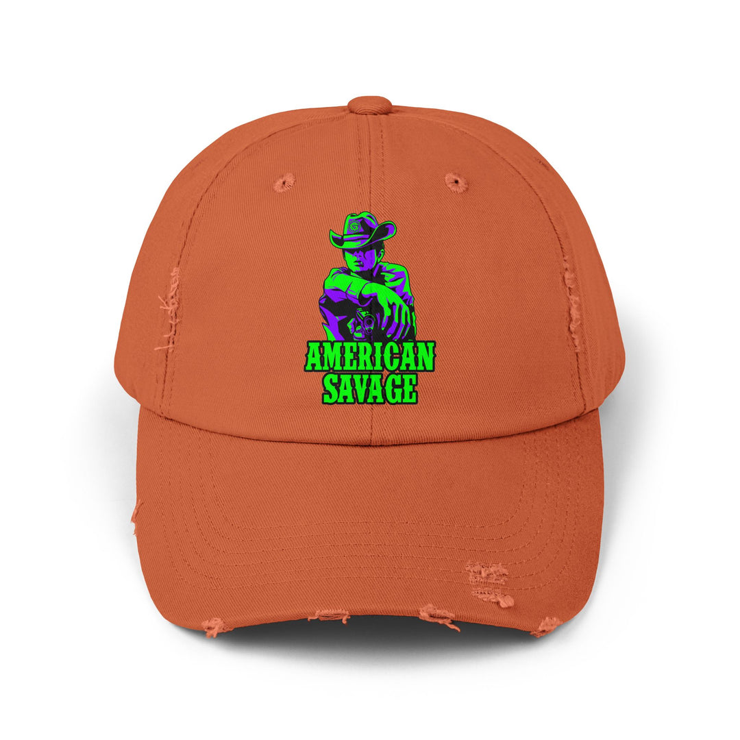 COWBOY KILLER PURPLE GREEN /AMERICAN SAVAGE CAP