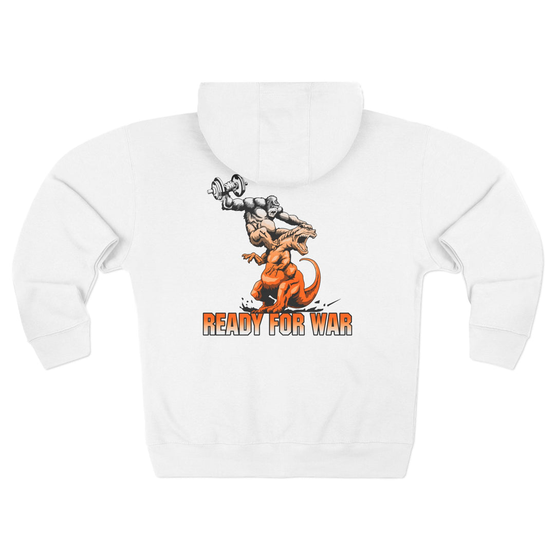 CG APE VS ZILLA 2ND FIGHT ORANGE WHITE FADE /READY FOR WAR ZIP UP