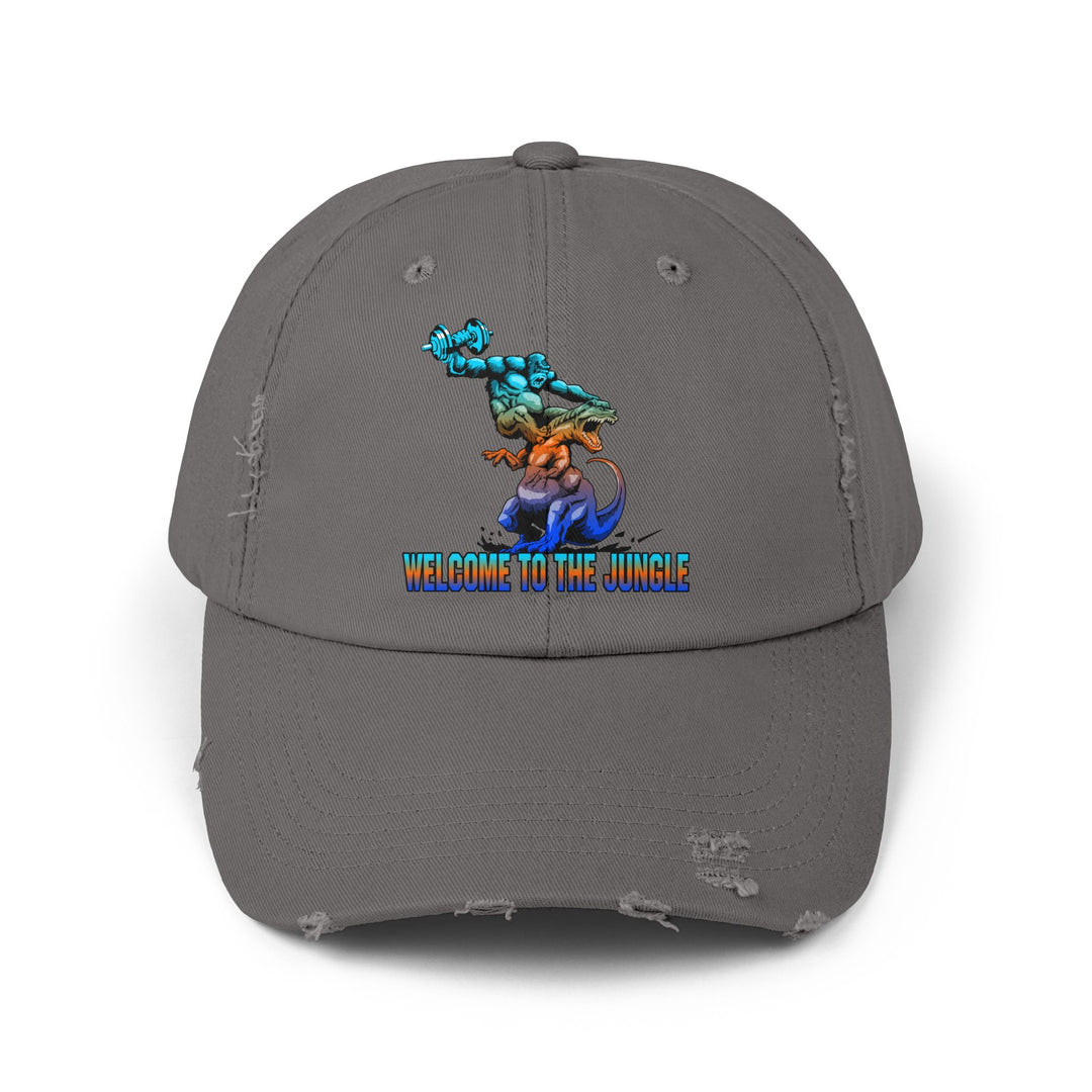 APE VS ZILLA BLUE ORANGE AQUA /WELCOME TO THE JUNGLE CAP