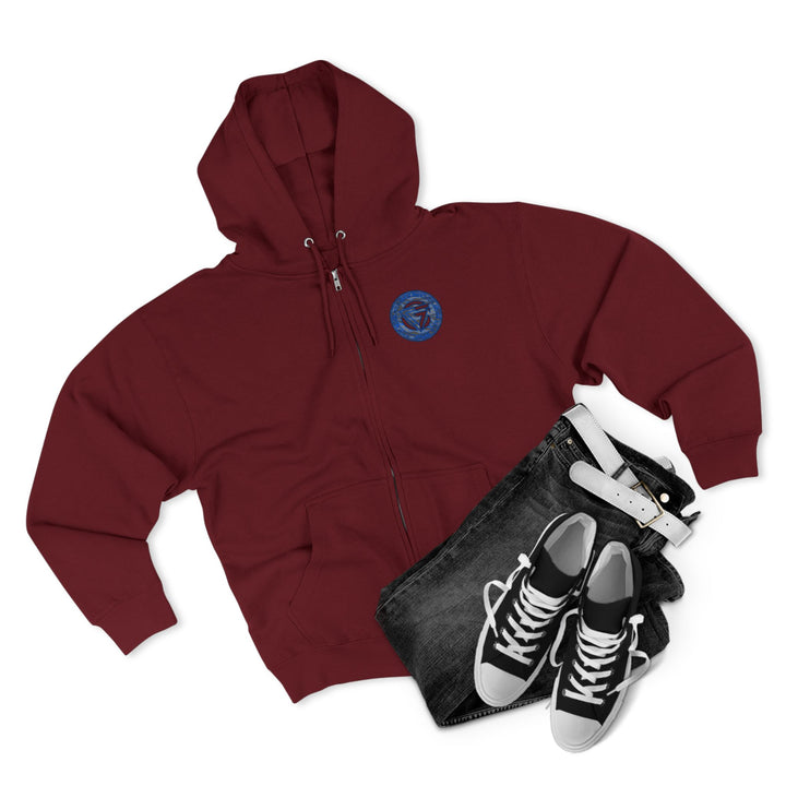 CG ANGRY DOG GREY BLUE CAMO/READY FOR WAR ZIP UP