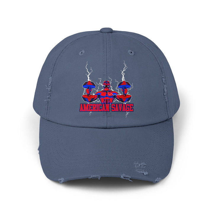 RIDE THE LIGHTNING HYPER RED BLUE /AMERICAN SAVAGE CAP