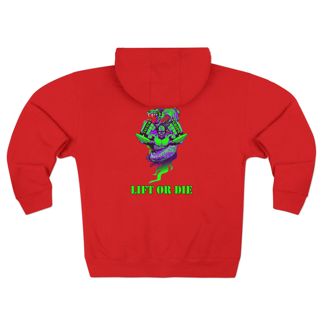 MAC DRAGON SNAP PURPLE GREEN /LIFT OR DIE ZIP UP