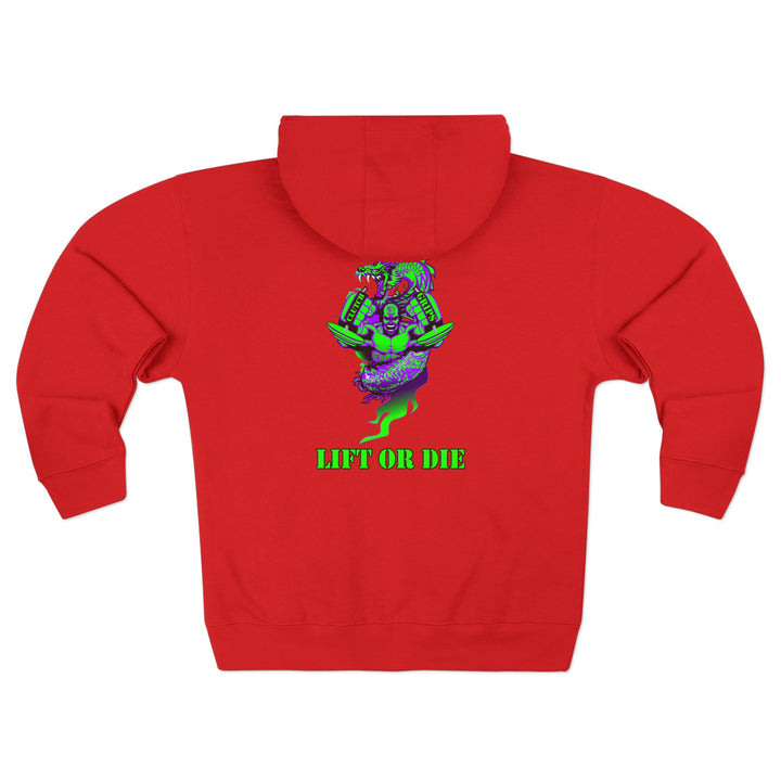 MAC DRAGON SNAP PURPLE GREEN /LIFT OR DIE ZIP UP