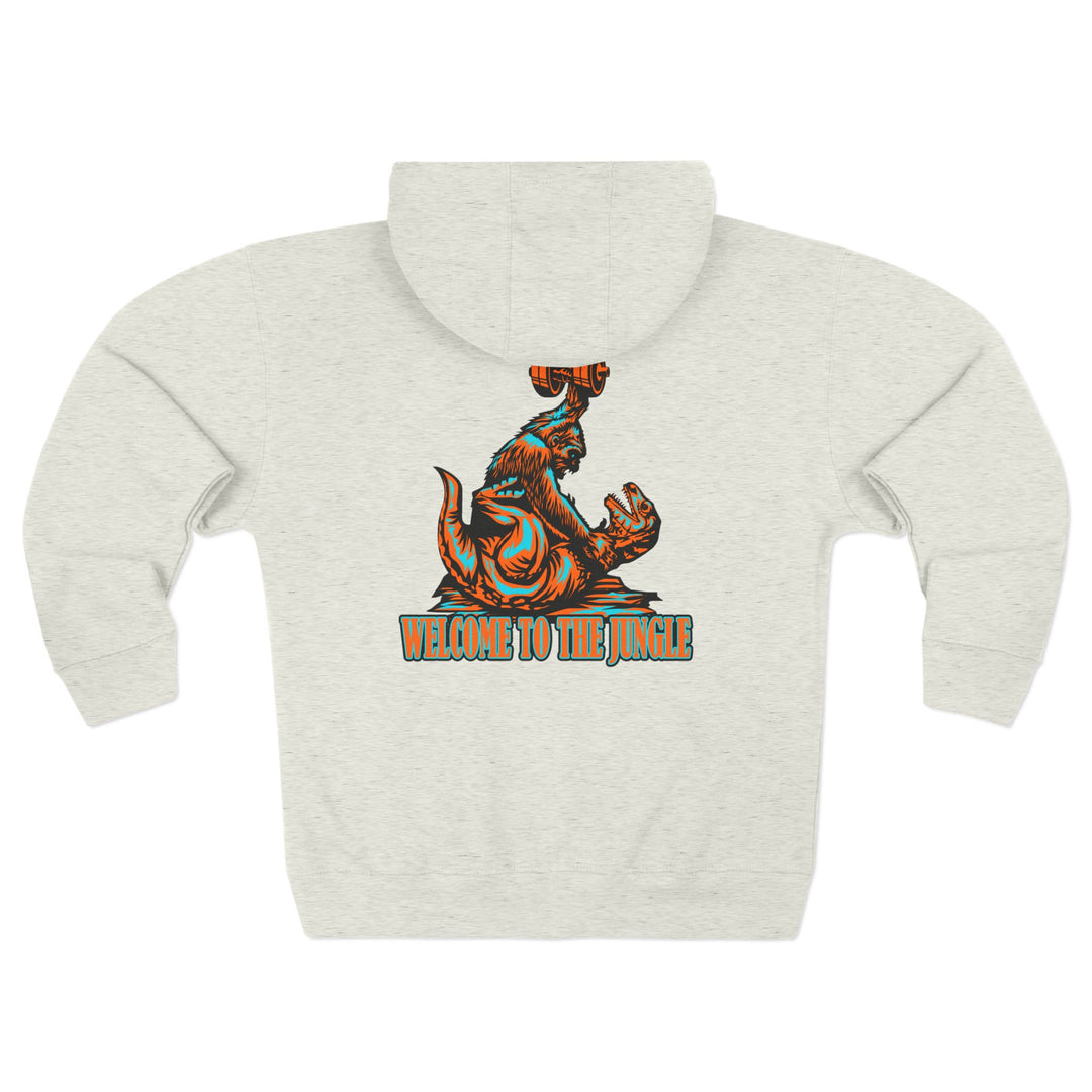 CG APE VS ZILLA RED MIAMI COLORS /WELCOME TO THE JUNGLE ZIP UP
