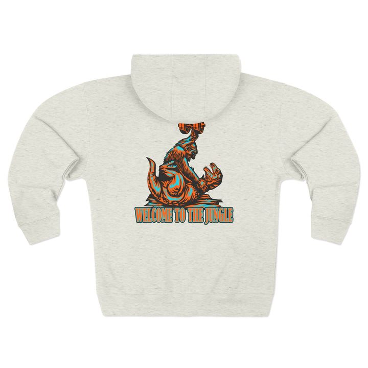 CG APE VS ZILLA RED MIAMI COLORS /WELCOME TO THE JUNGLE ZIP UP