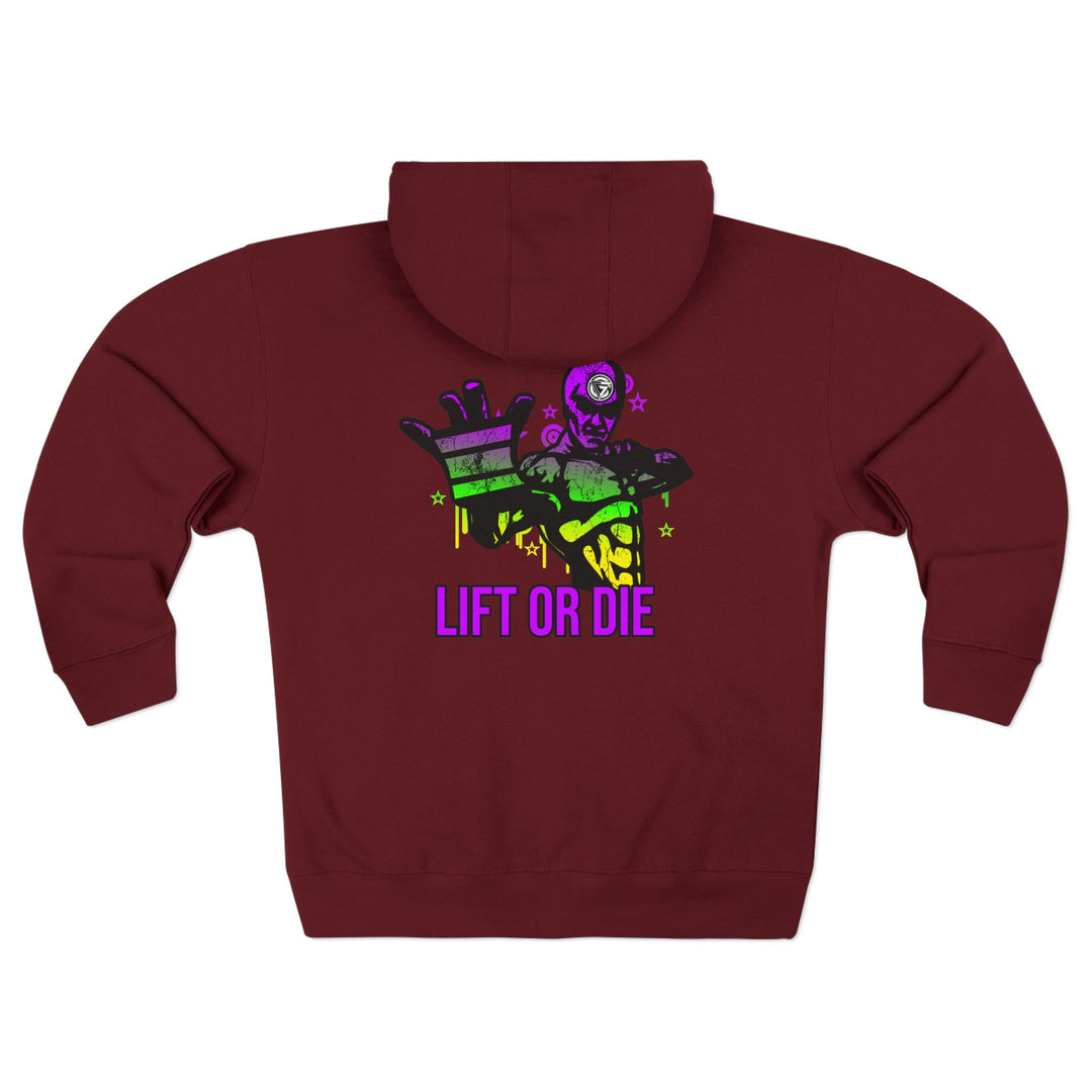 CG GRIP MASTER MAC YELLOW GREEN PURPLE /LIFT OR DIE ZIP UP