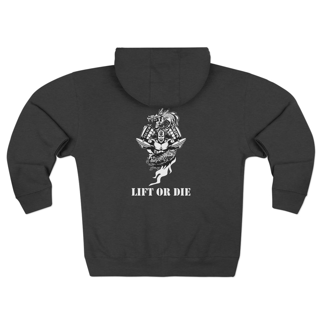 CG MAC DRAGON SNAP WHITE/LIFT OR DIE ZIP UP