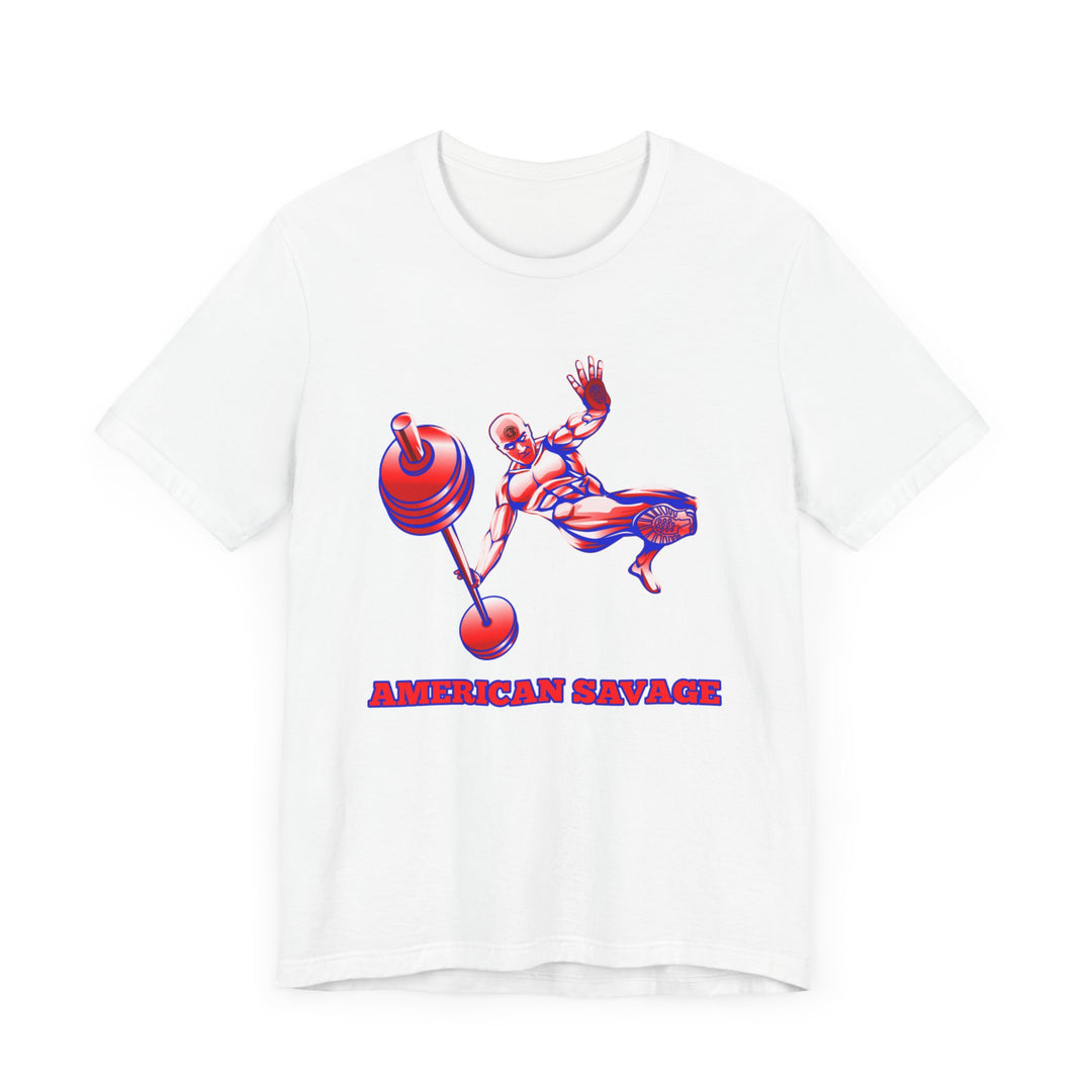 MAC-JUMP RED WHITE BLUE LARGE PICTURE ON THIS ONE /AMERICAN SAVAGE