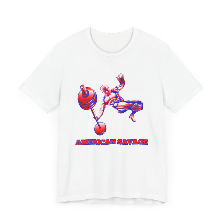 MAC-JUMP RED WHITE BLUE LARGE PICTURE ON THIS ONE /AMERICAN SAVAGE