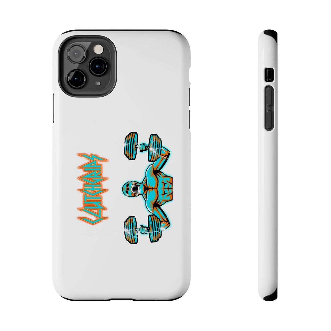 RIDE THE LIGHTNING MIAMI COLORS AQUA ORANGE PHONE CASE/CLUTCHGRIPS