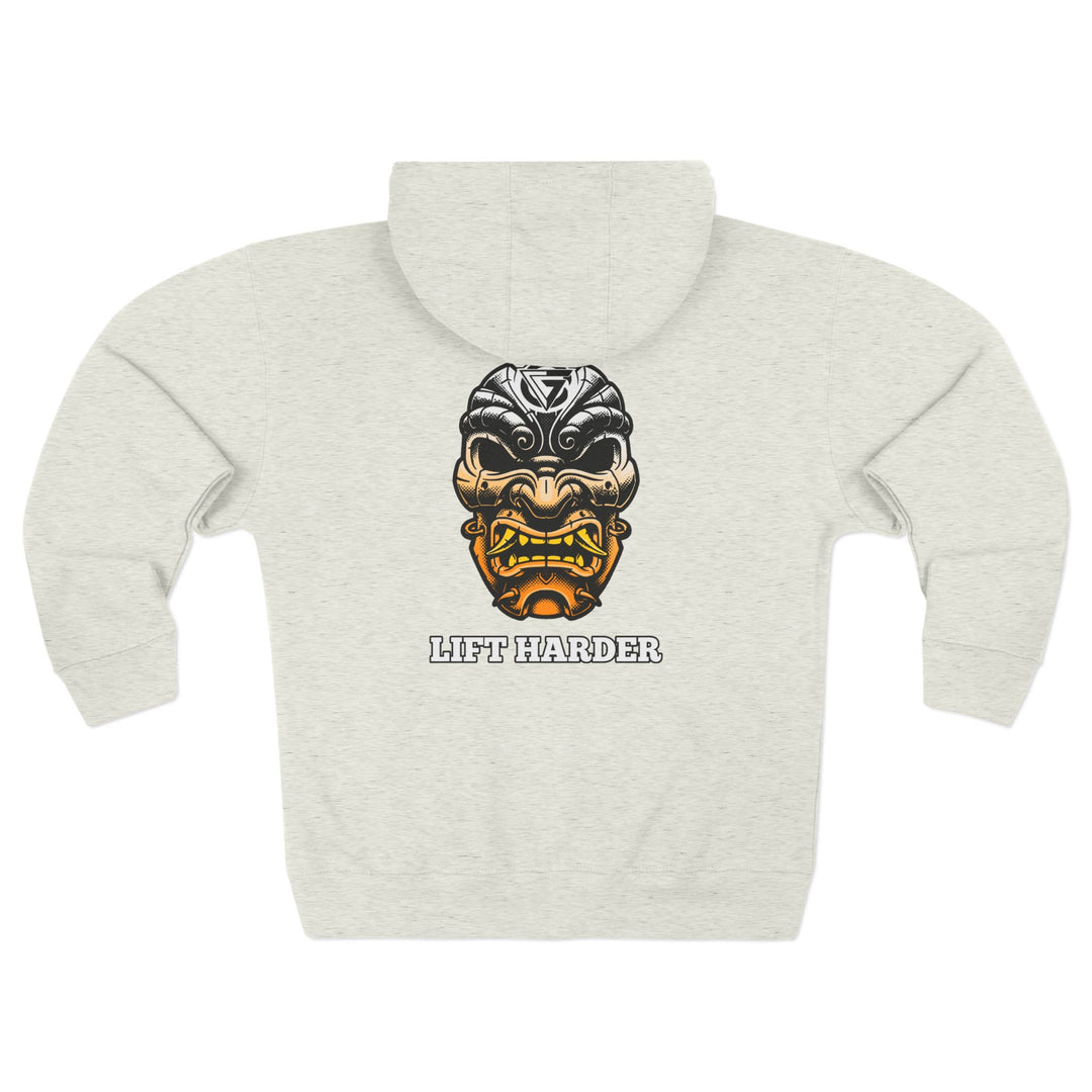 SAMURAI MAC  ORANGE WHITE /LIFT HARDER ZIP UP