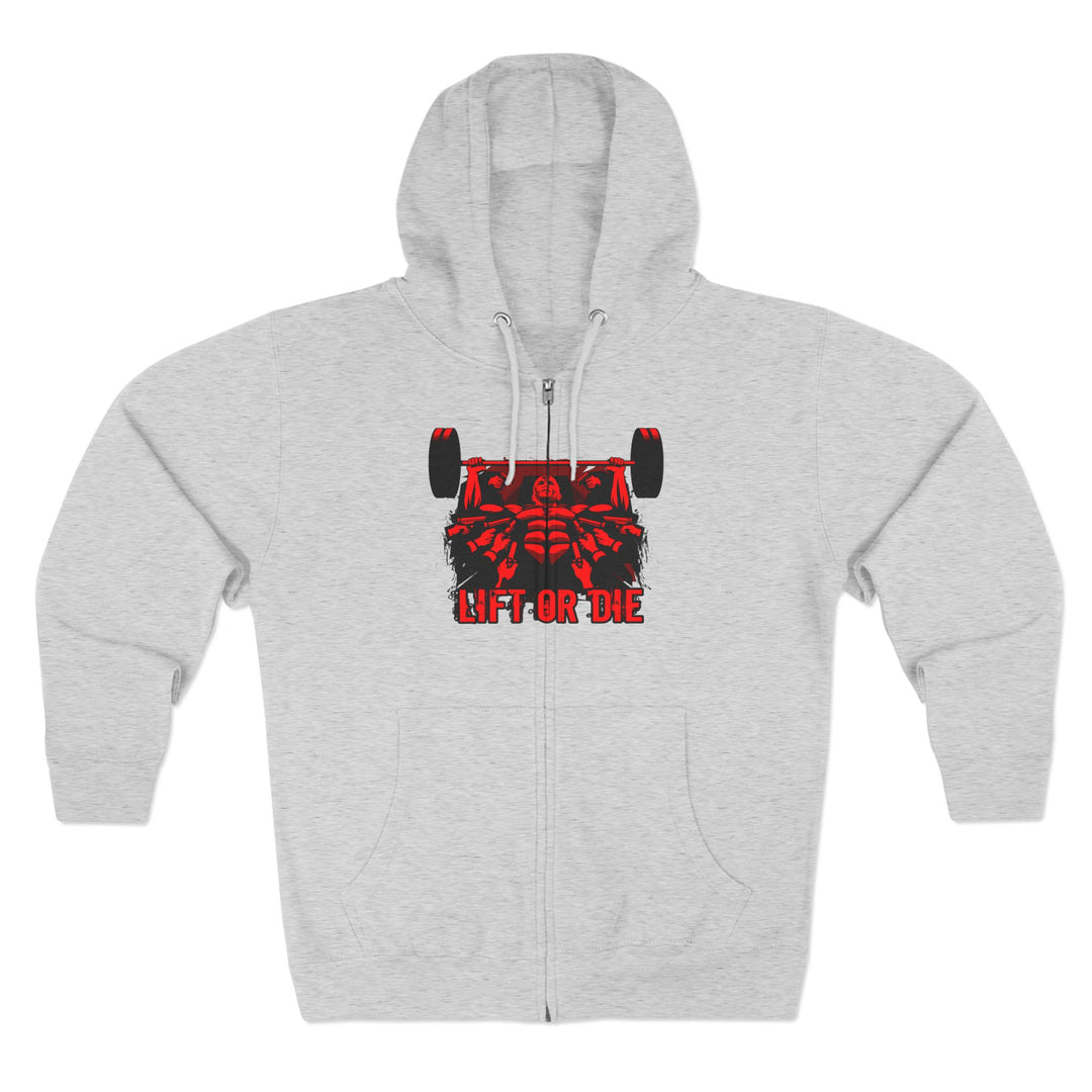 CG FINAL BOSS ON PRE-WORKOUT RED BLACK /LIFT OR DIE ZIP UP
