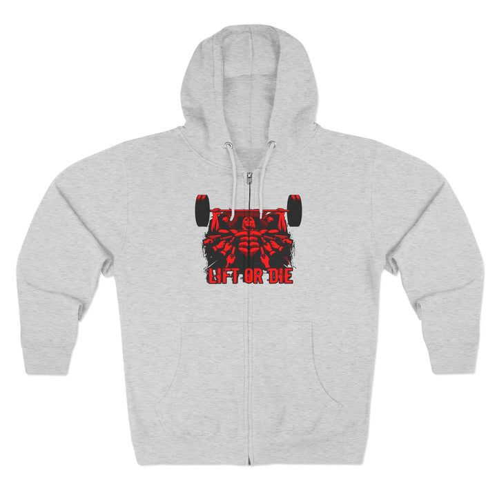 CG FINAL BOSS ON PRE-WORKOUT RED BLACK /LIFT OR DIE ZIP UP