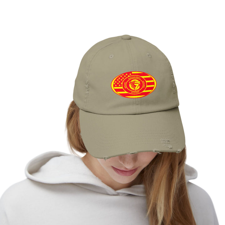 CG AMERICAN SUPERIOR GOLD & RED BLOODED FREEDOM FLAG CAP