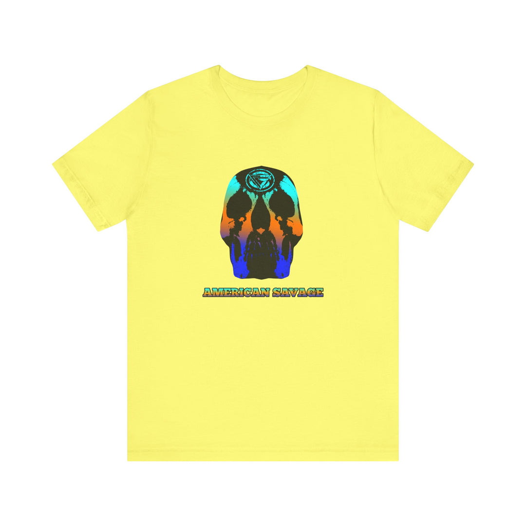 SKULLATOR BLUE ORANGE AQUA  /AMERICAN SAVAGE