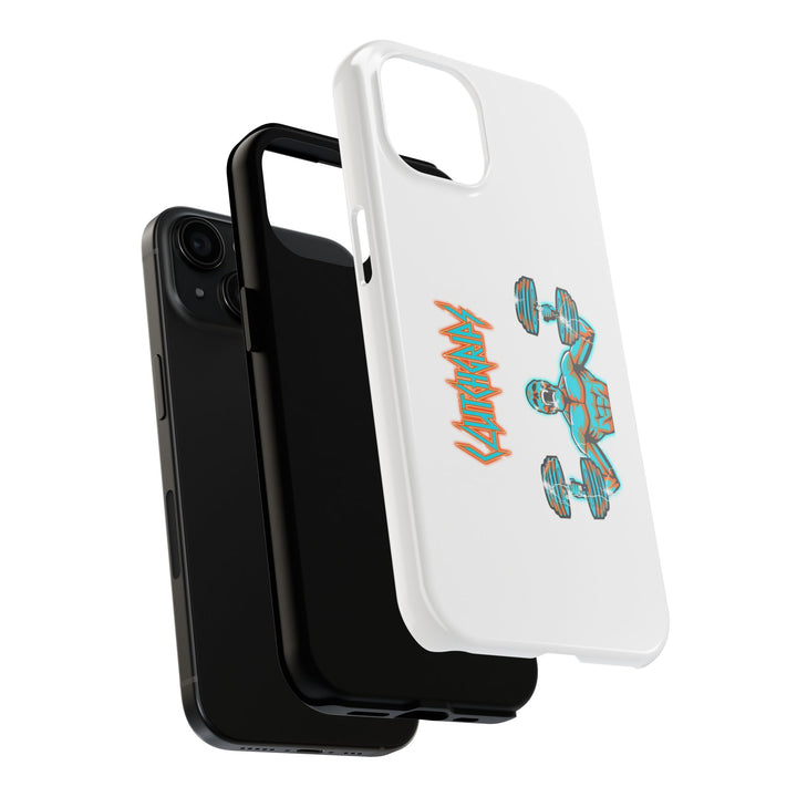 RIDE THE LIGHTNING MIAMI COLORS AQUA ORANGE PHONE CASE/CLUTCHGRIPS