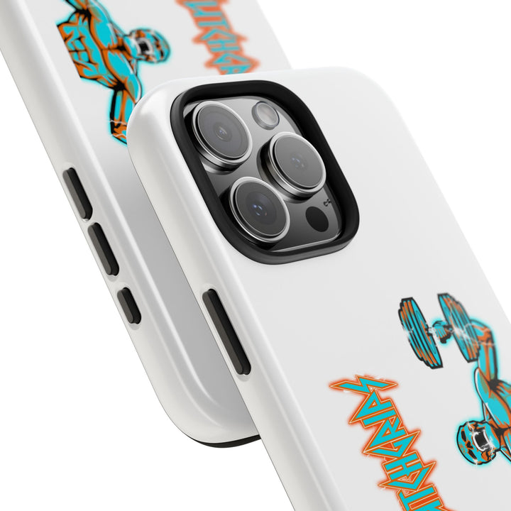 RIDE THE LIGHTNING MIAMI COLORS AQUA ORANGE PHONE CASE/CLUTCHGRIPS