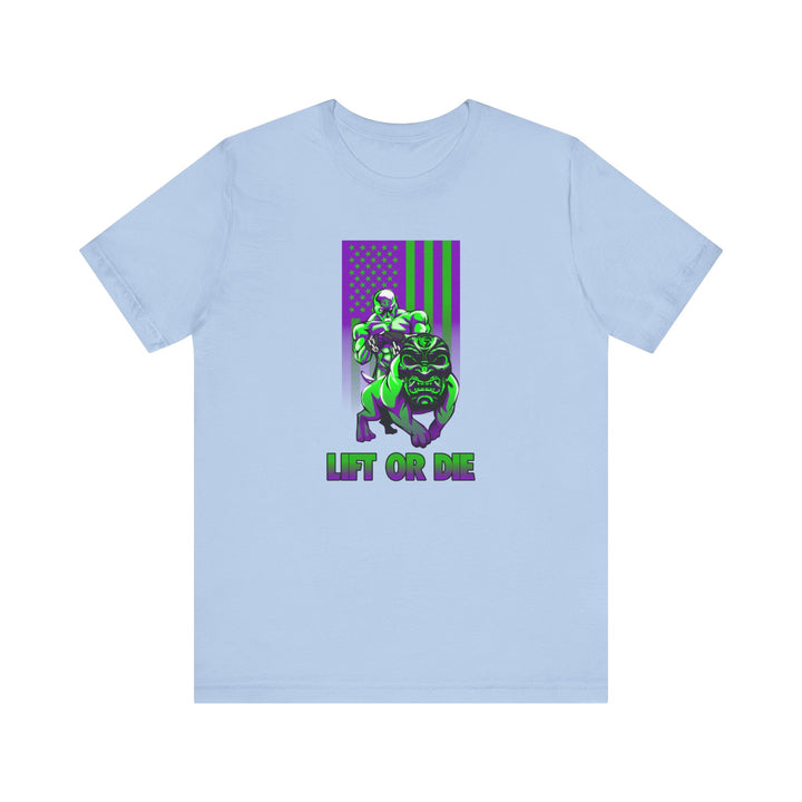 ANGRY DOG PURPLE GREEN FLAG/LIFT OR DIE