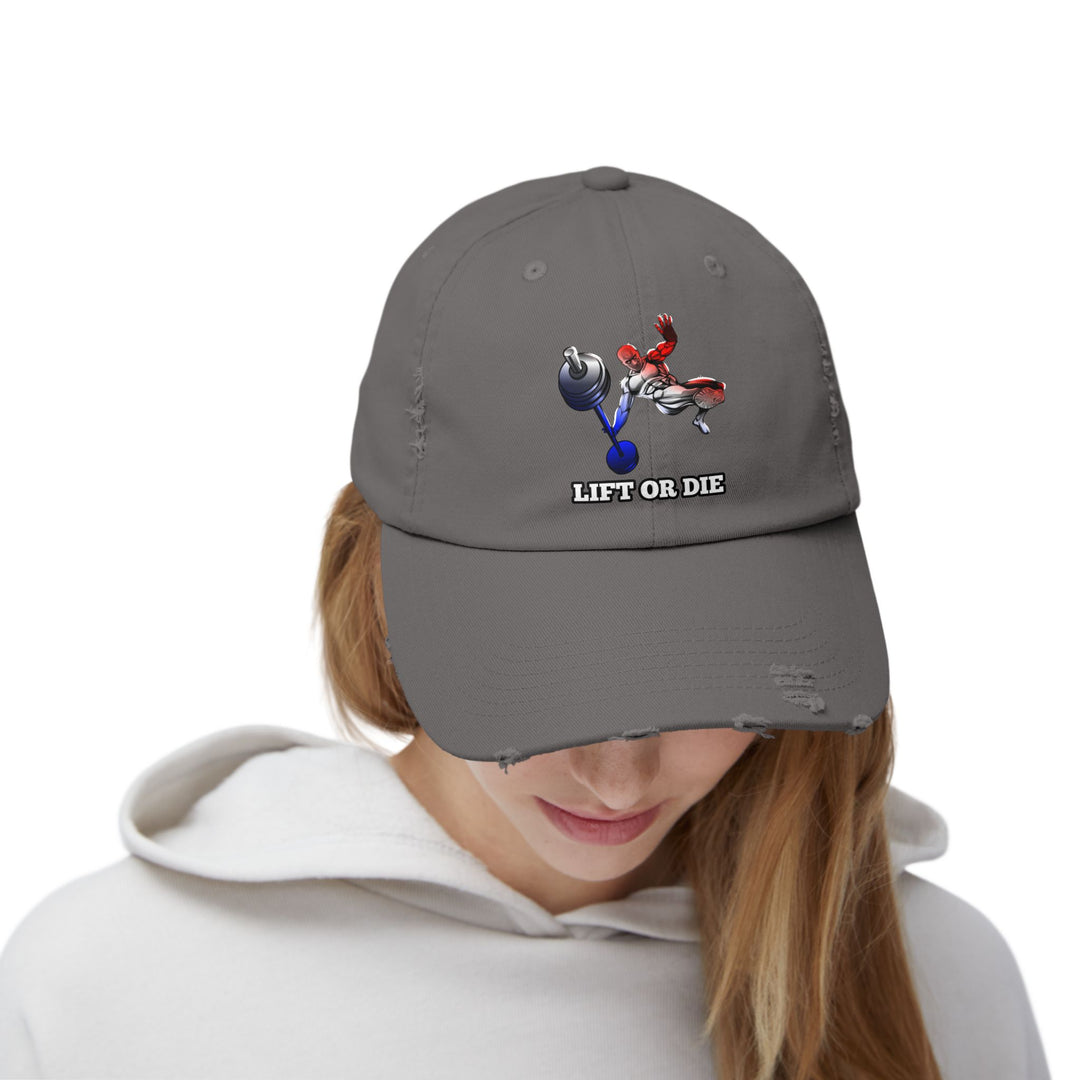 CG MAC JUMP RED WHITE BLUE FADE /LIFT OR DIE CAP