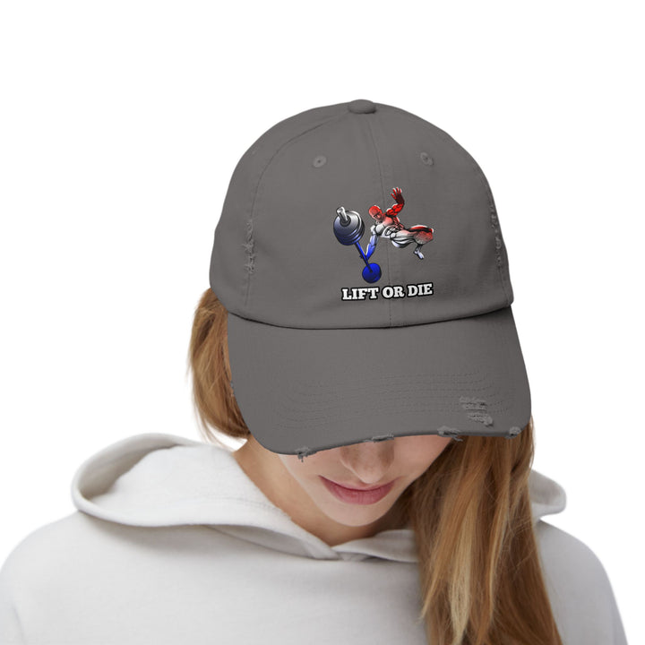 CG MAC JUMP RED WHITE BLUE FADE /LIFT OR DIE CAP