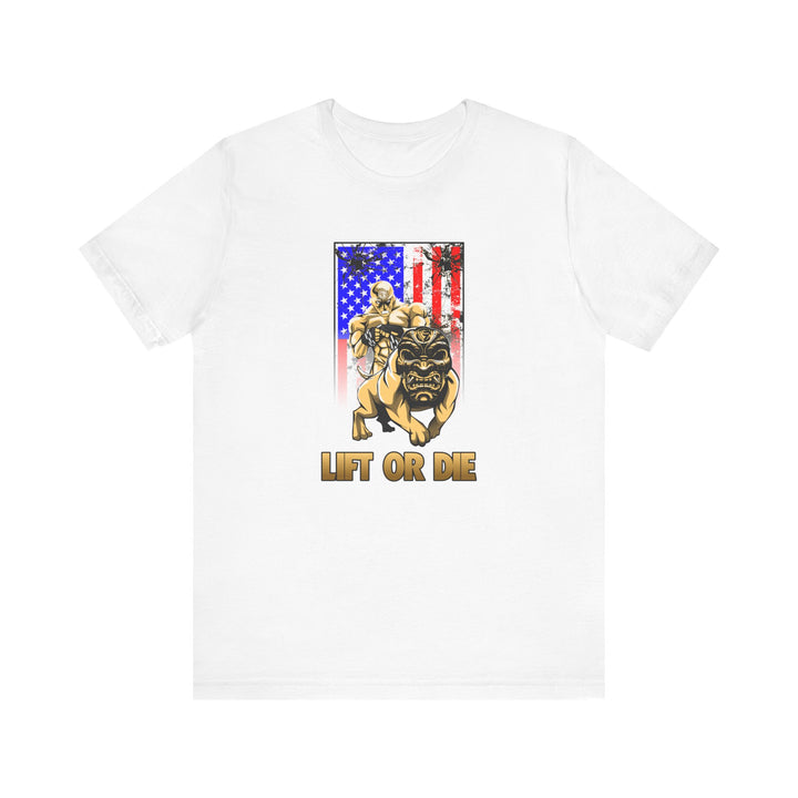 ANGRY DOG SAND AMERICAN FLAG/LIFT OR DIE
