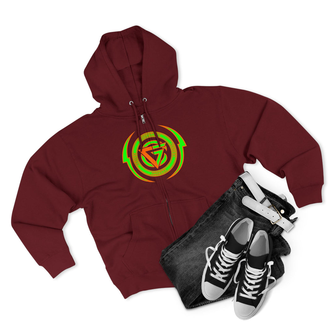 SPARTAN LIFT ORANGE GREEN  /LIFT HARDER ZIP UP