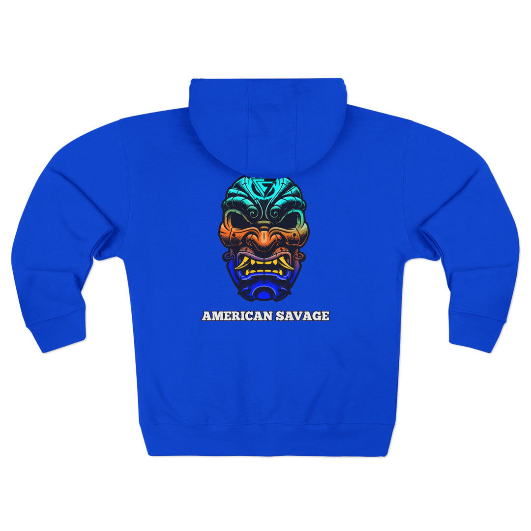 SAMURAI MAC BLUE ORANGE AQUA /AMERICAN SAVAGE ZIP UP