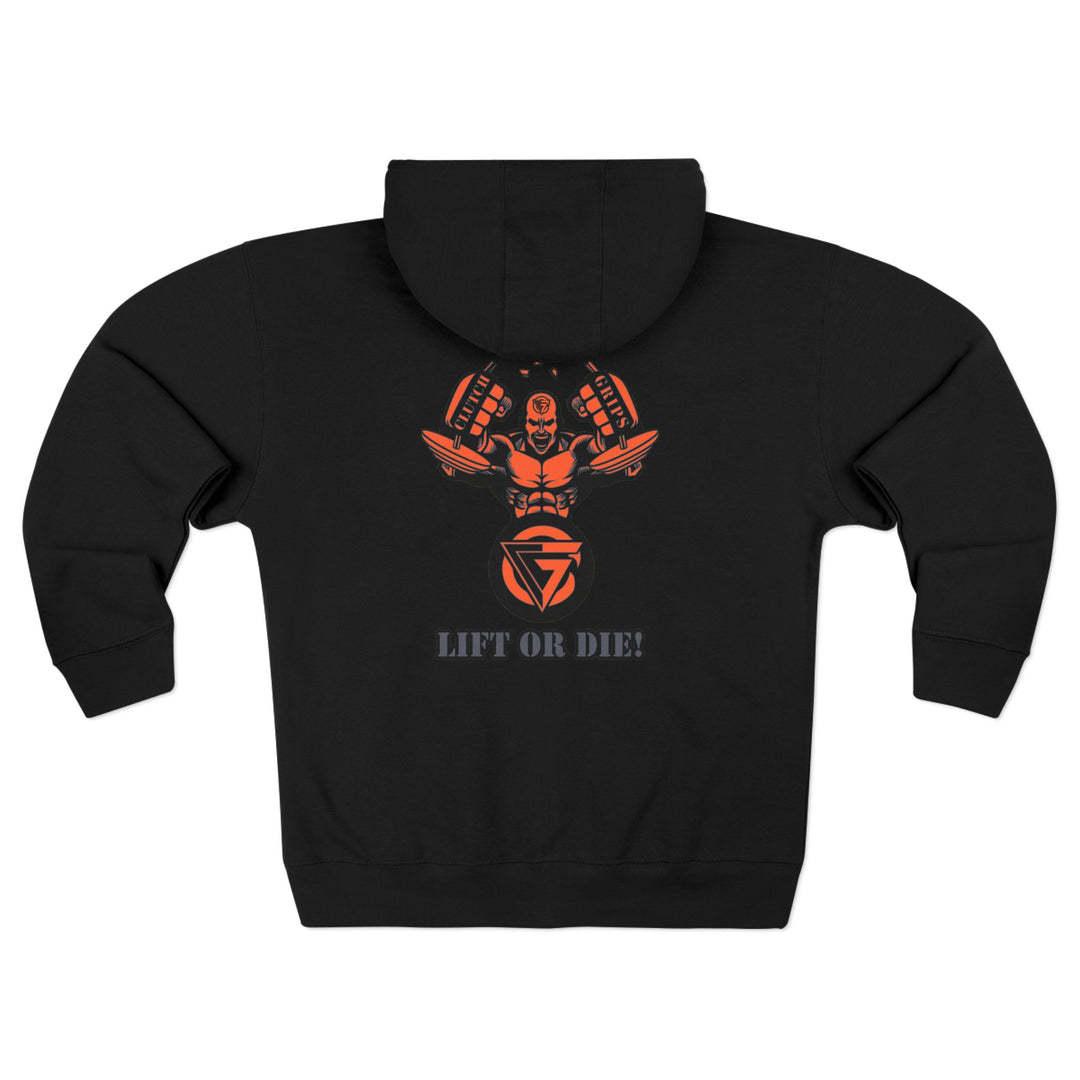 CG MAC SNAP GREY ORANGE /LIFT OR DIE ZIP UP