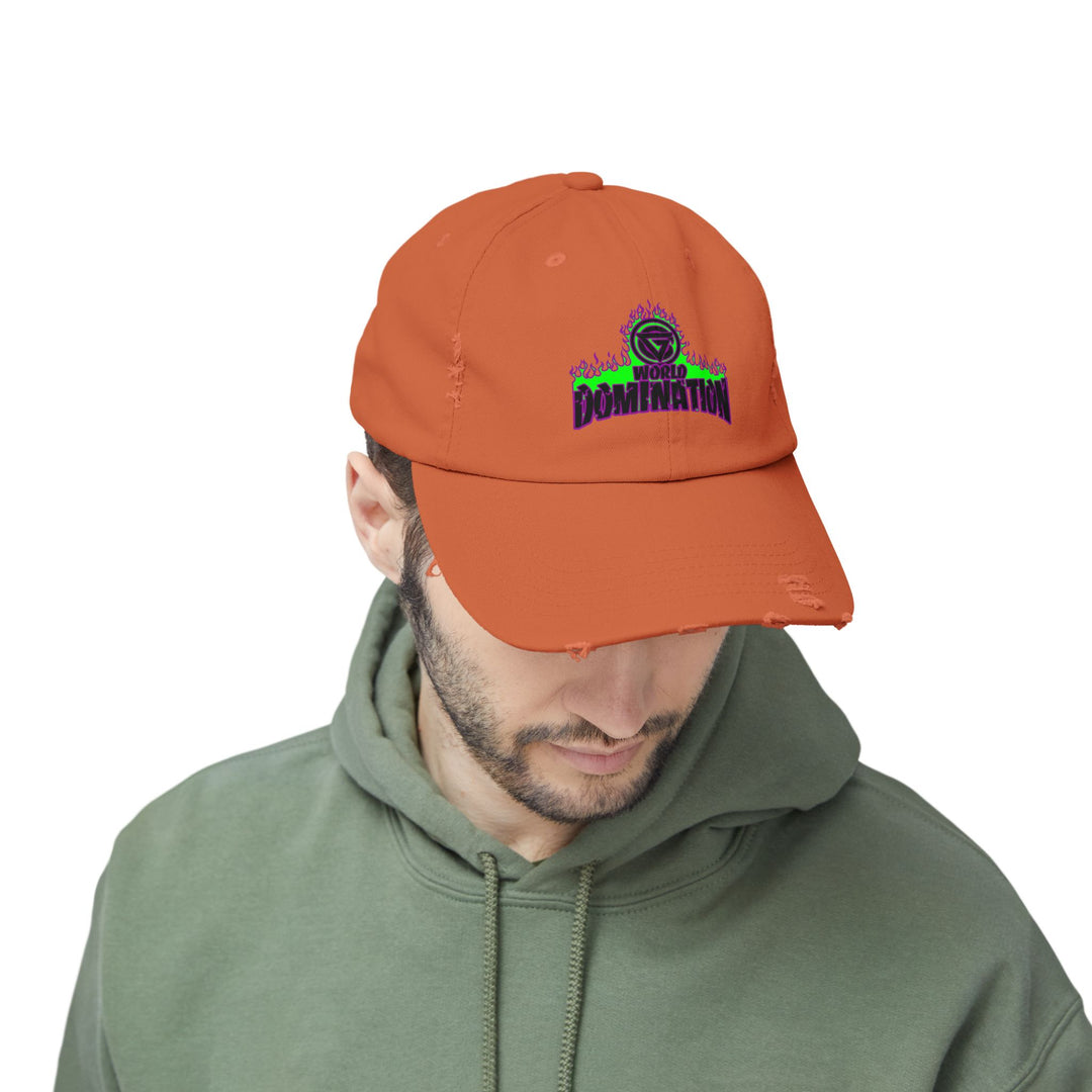 CG PURPLE GREEN FIRE /WORLD DOMINATION CAP