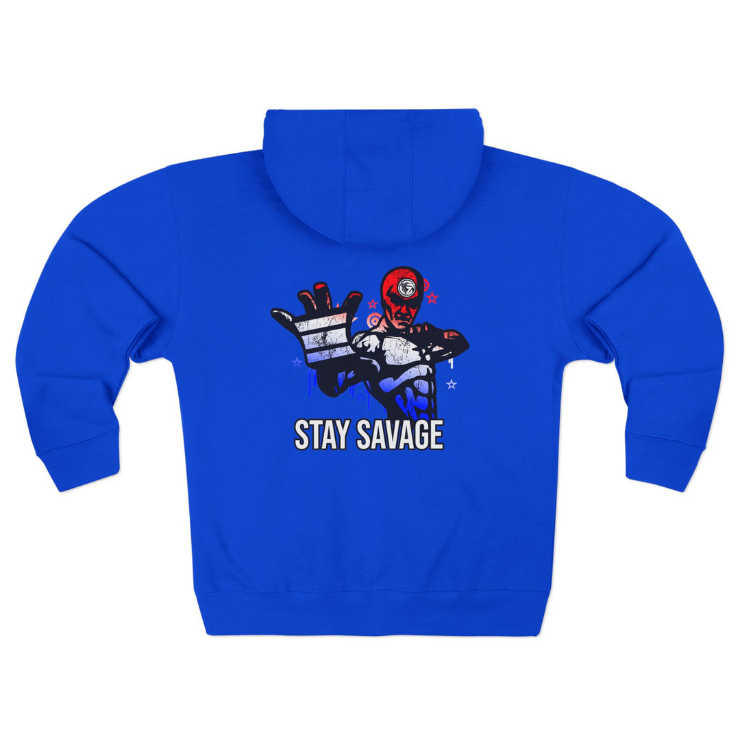 CG GRIP MASTER MAC RED WHITE BLUE FADE/STAY SAVAGE ZIP UP