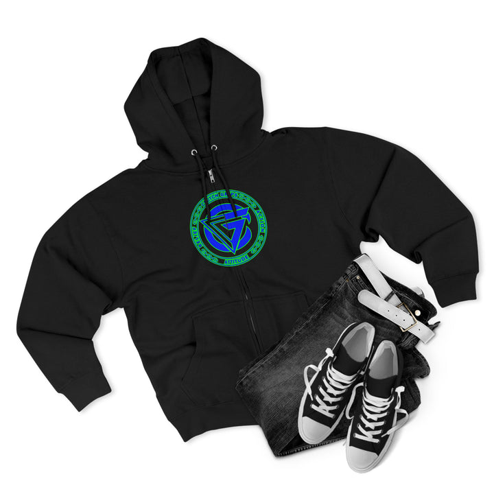 CG SKULLATOR BLUE GREEN /CLUTCHGRIPS ZIP UP