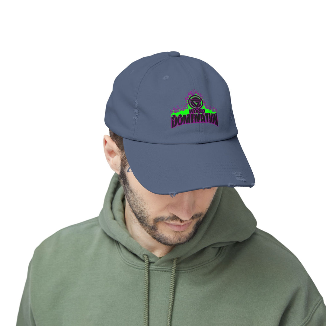 CG PURPLE GREEN FIRE /WORLD DOMINATION CAP