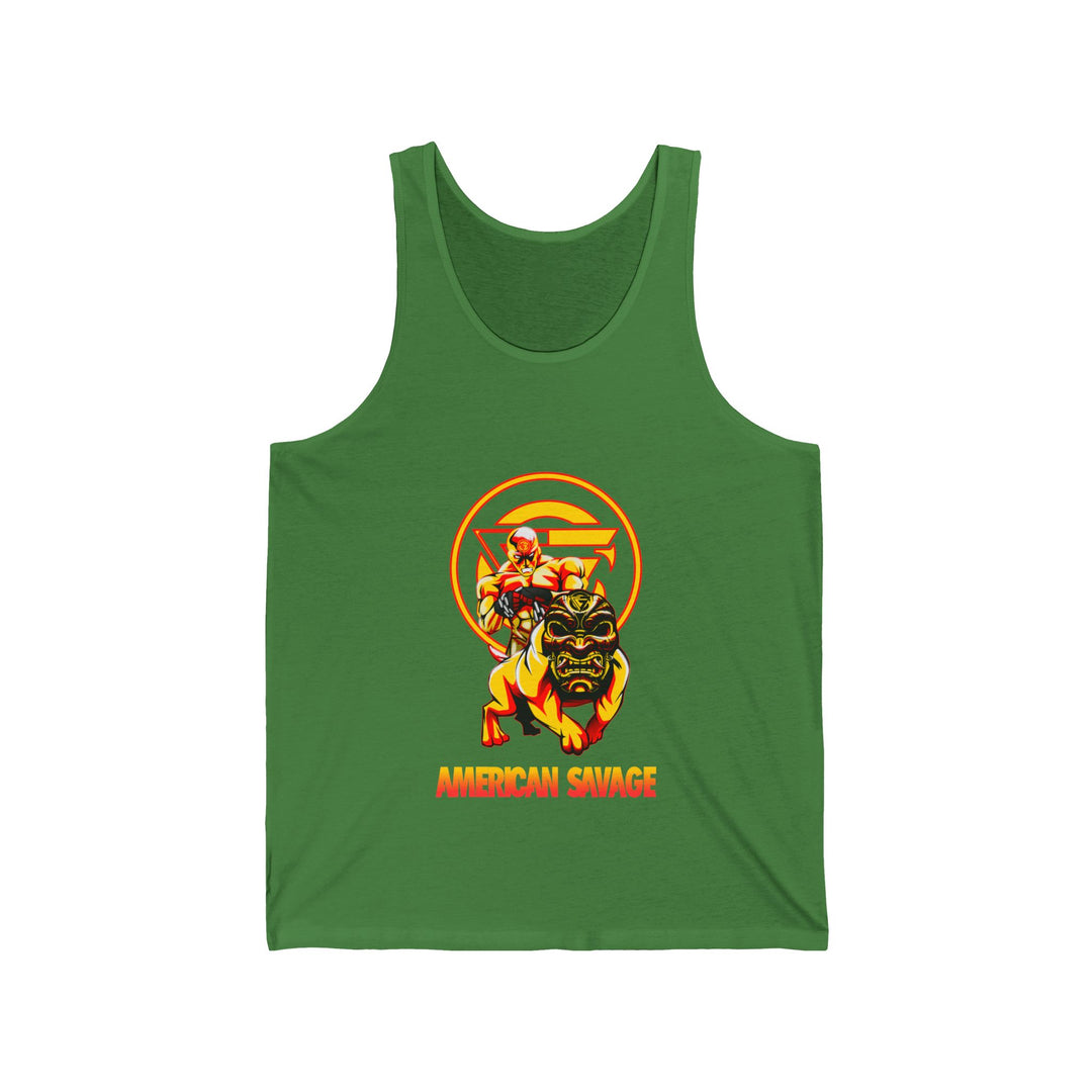 ANGRY DOG YELLOW ORANGE TANK /AMERICAN SAVAGE