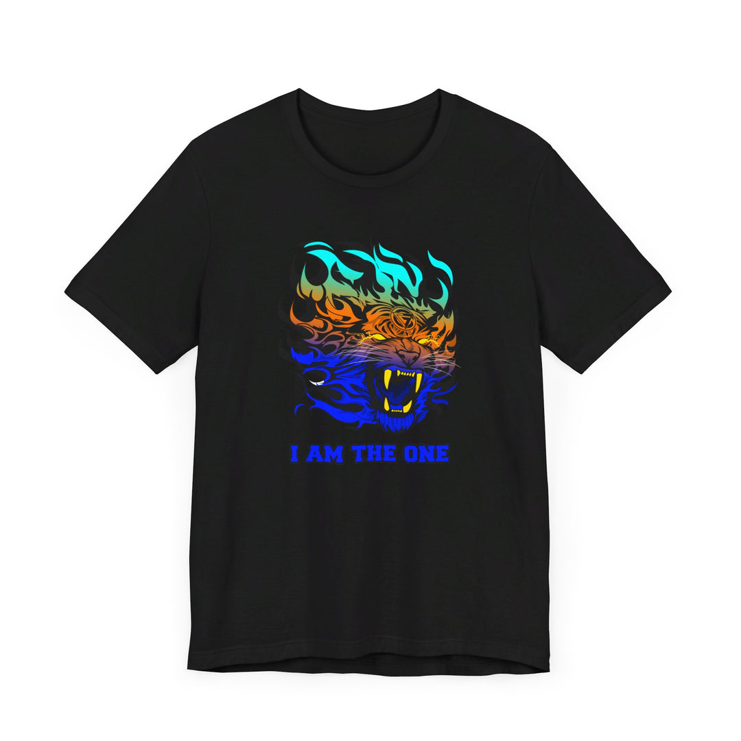 TIGER FLAME BLUE ORANGE AQUA FADE/I AM THE ONE