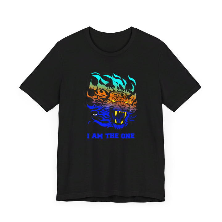 TIGER FLAME BLUE ORANGE AQUA FADE/I AM THE ONE
