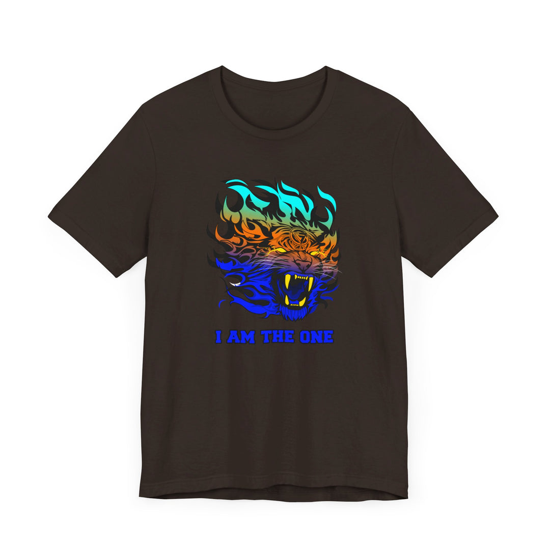TIGER FLAME BLUE ORANGE AQUA FADE/I AM THE ONE