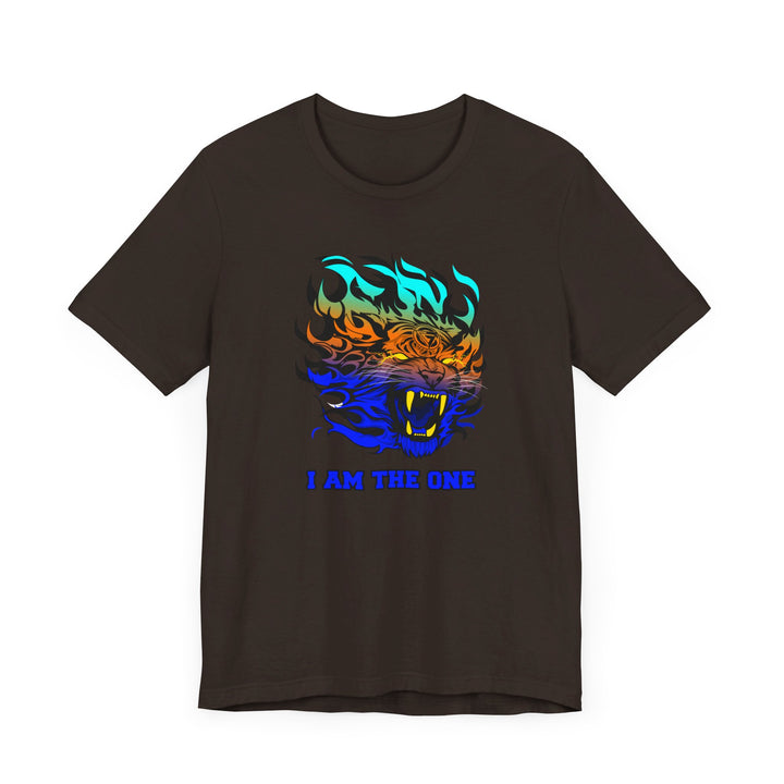 TIGER FLAME BLUE ORANGE AQUA FADE/I AM THE ONE