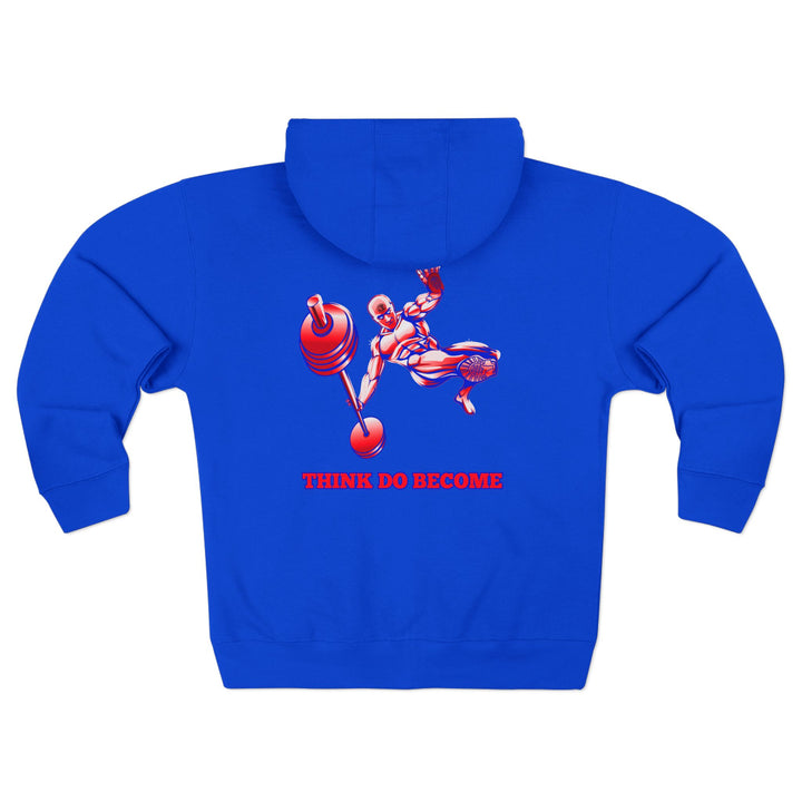 CG MAC JUMP RED WHITE BLUE /THINK DO BECOME ZIP UP
