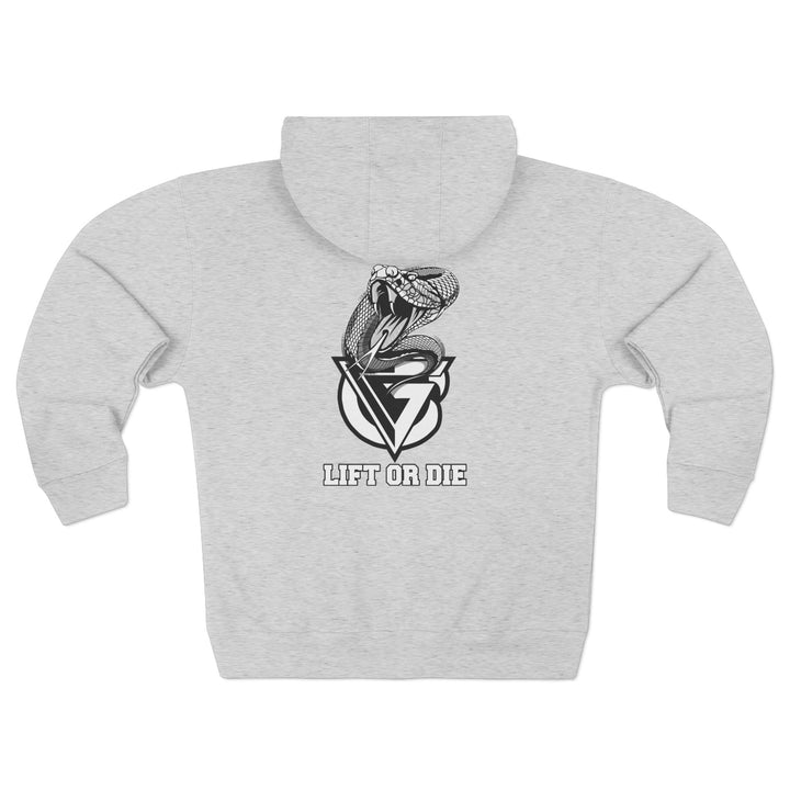 WICKED VIPER BLACK WHITE /LIFT OR DIE ZIP UP